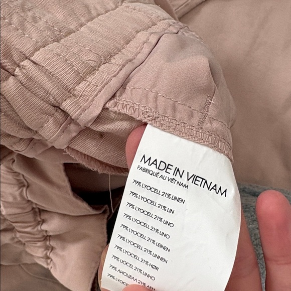 Club Monaco Blush High-Waisted Paperbag Pants - Picture 5 of 6